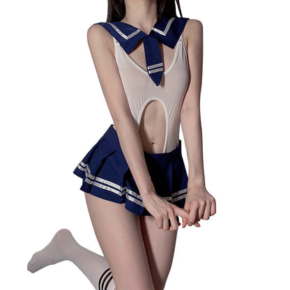 Unisex Student Uniform Open-Crotch bodysuit