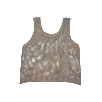 Loose Crossback Knit Vest