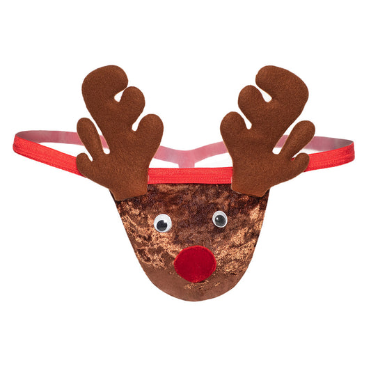 TIPSY-G Halloween Christmas Men's Underwear Cute Reindeer Underwear