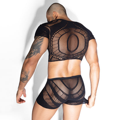 TIPSY G Fishnet Sheer Sexy Lingerie Set